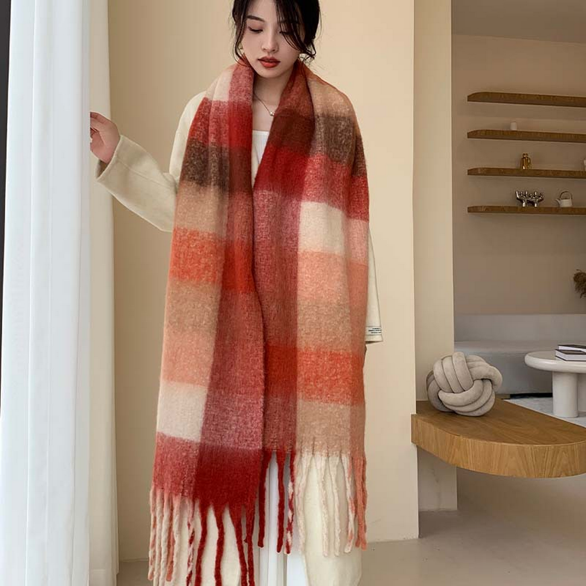 PLUSH AC SCARF THICK SOFT WINTER WRAP_CWASC2701