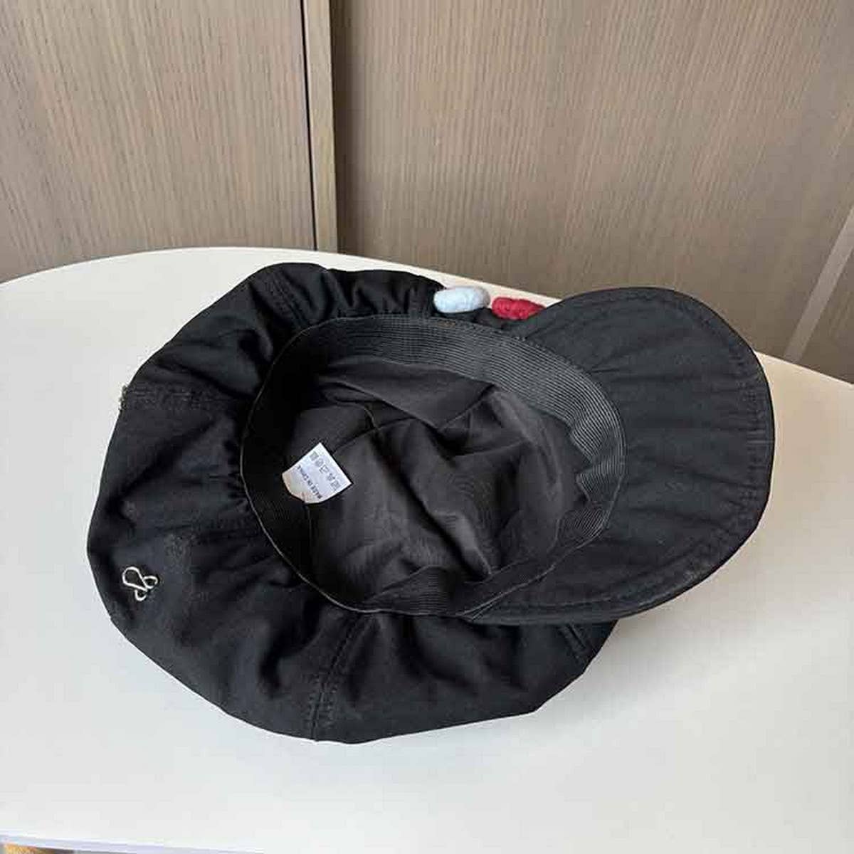 COLOR BUTTON PAINTER ASYMMETRICAL CLOUD BERET_CWAB2900