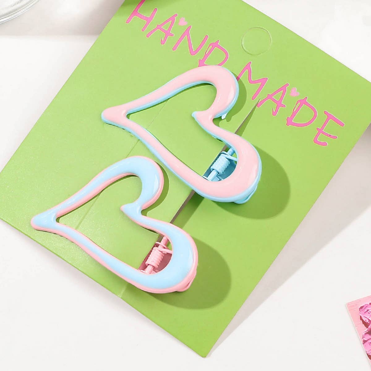 COLORFUL ENAMEL HAIR CLIP GRADIENT METAL DUCKBILL_CWAHA1640