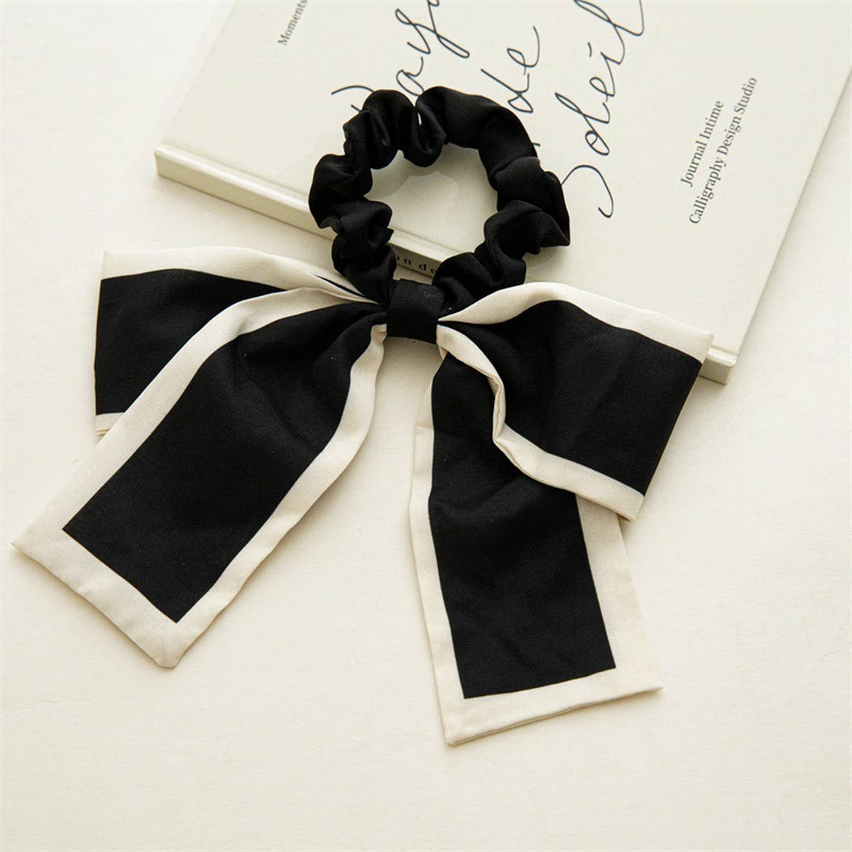 BOW HAIR BAND PONYTAIL RIBBON HAIR ACCESSORIES_CWAHA4162