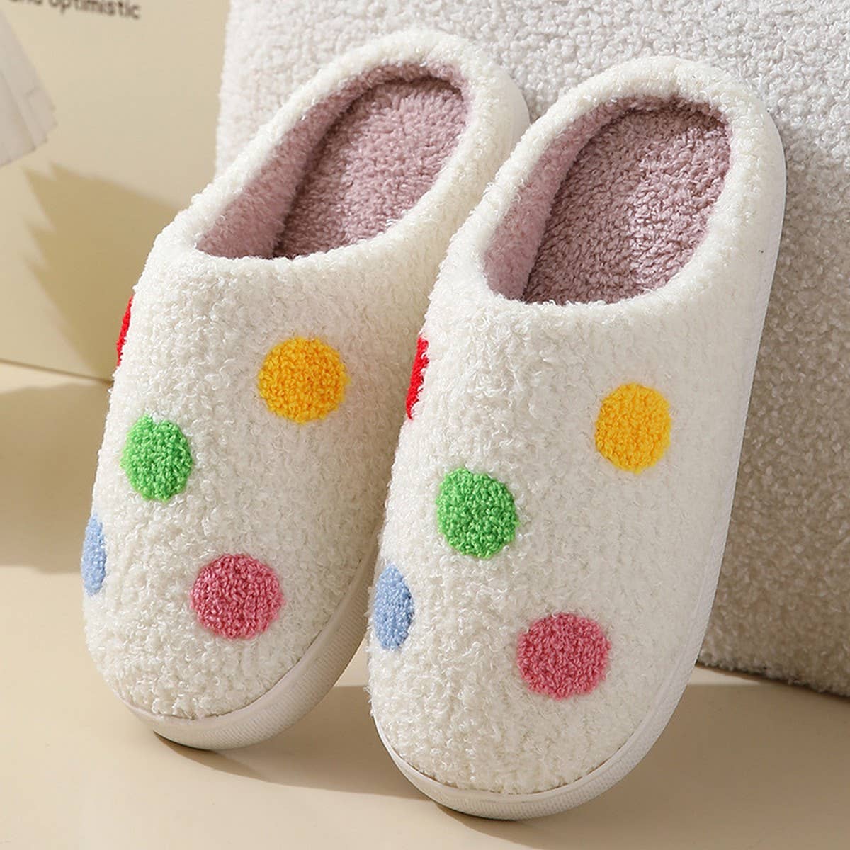 NEW COLORFUL LOVE STYLE WINTER COTTON SLIPPERS_CWMM3065