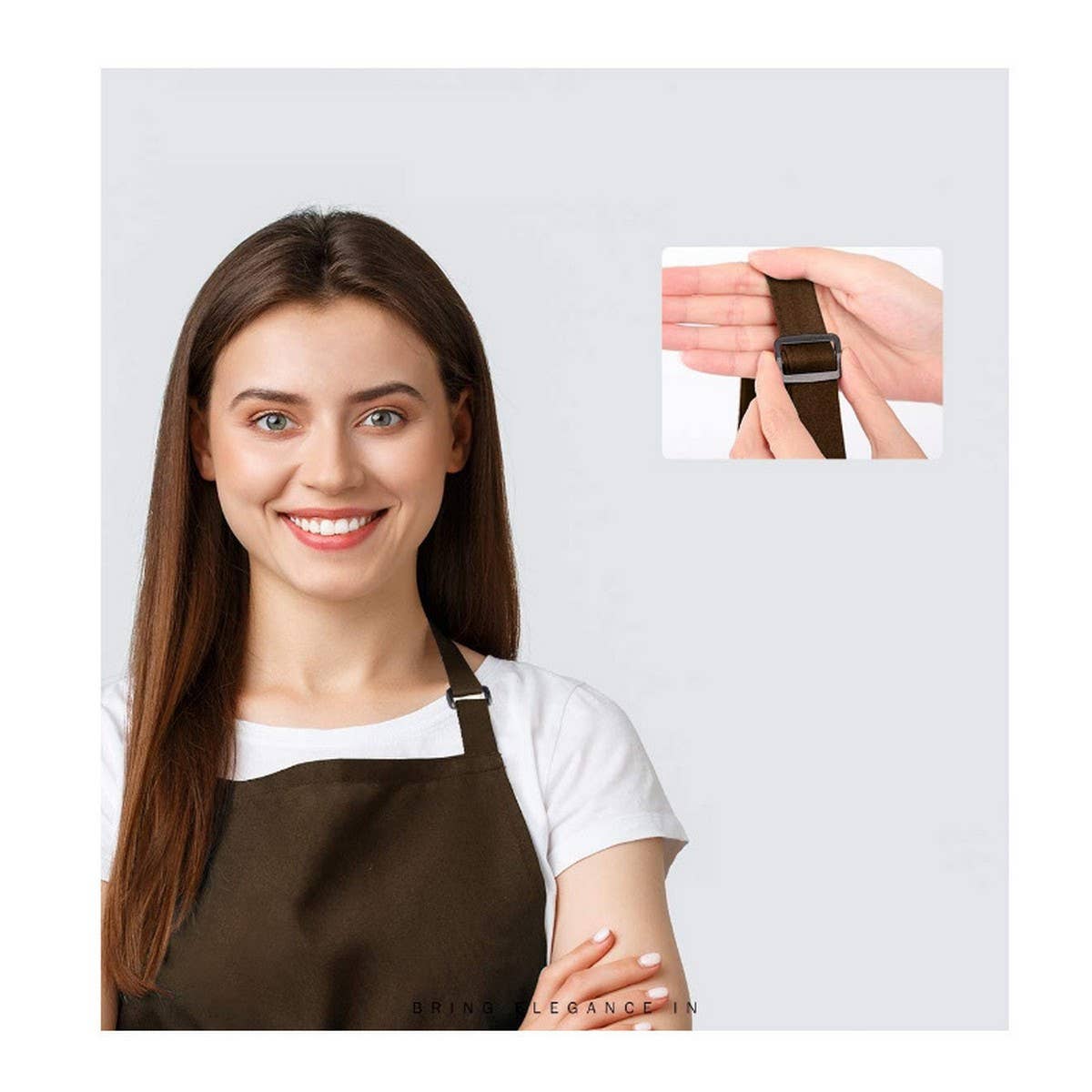 Cwmm1811_Work Anti-Fouling Household Apron With Pocket