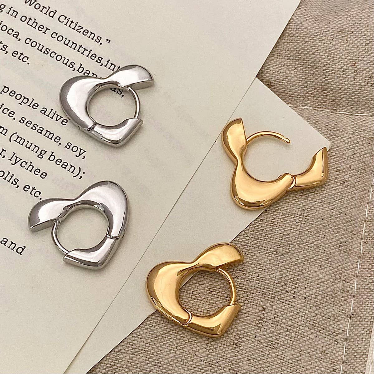 Valentines Day High-End Vintage Heart Earrings