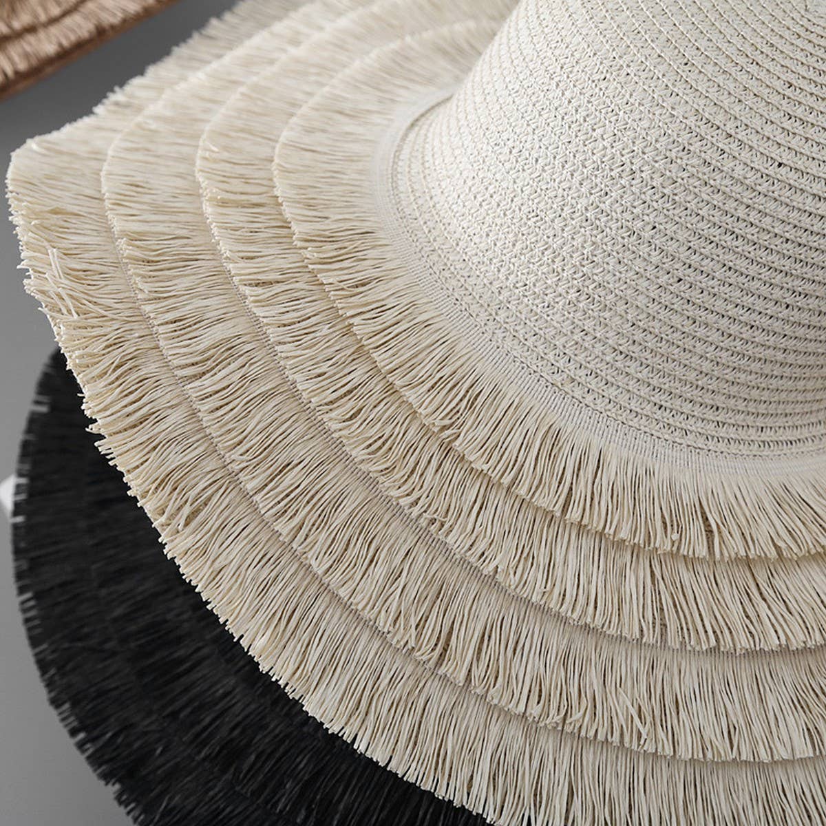 SUMMER TRAVEL STRAW HAT WOMENS LARGE BRIM CASUAL_CWAH1172