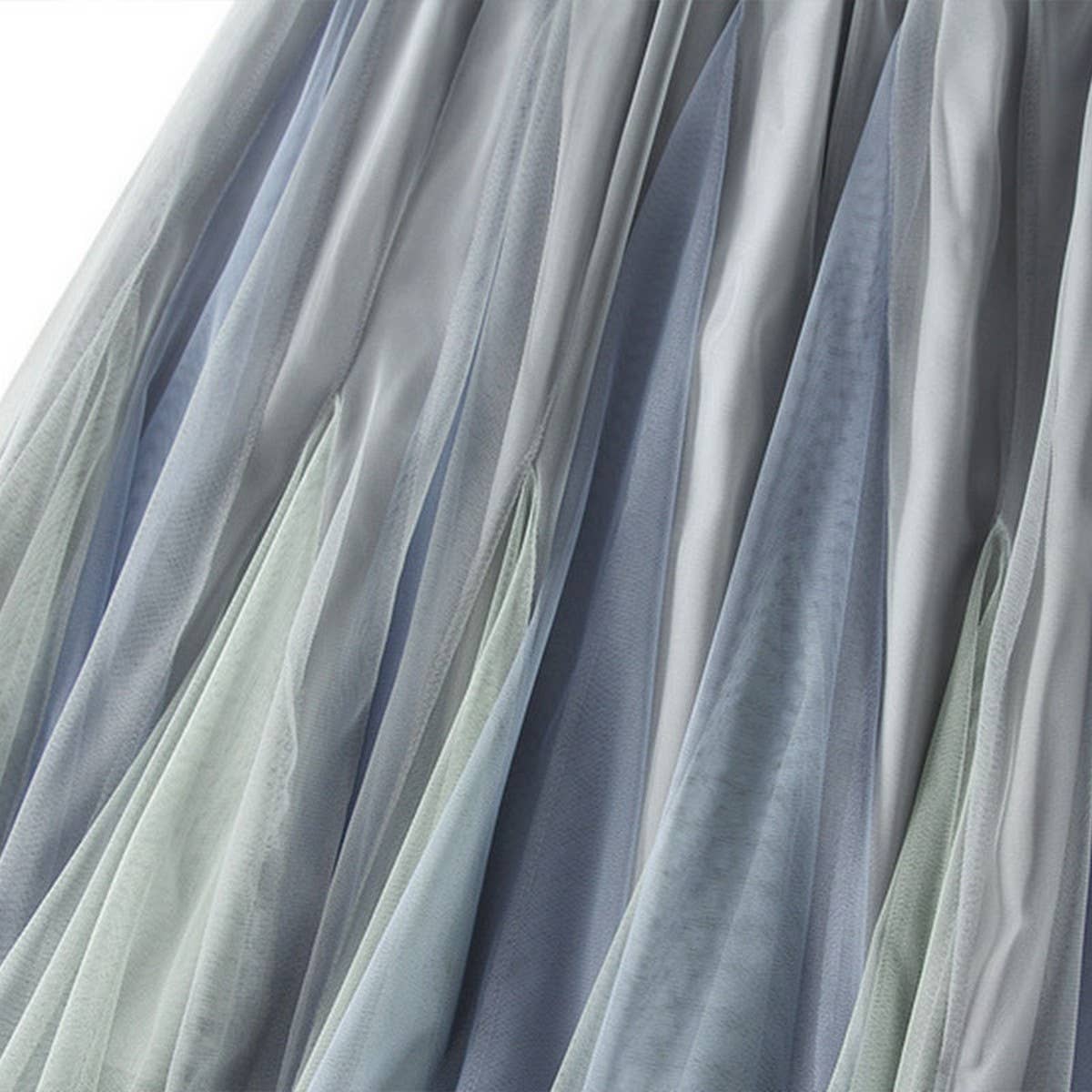 LAYERED OMBRE TULLE FLARED MAXI SKIRT_CWBMS0400