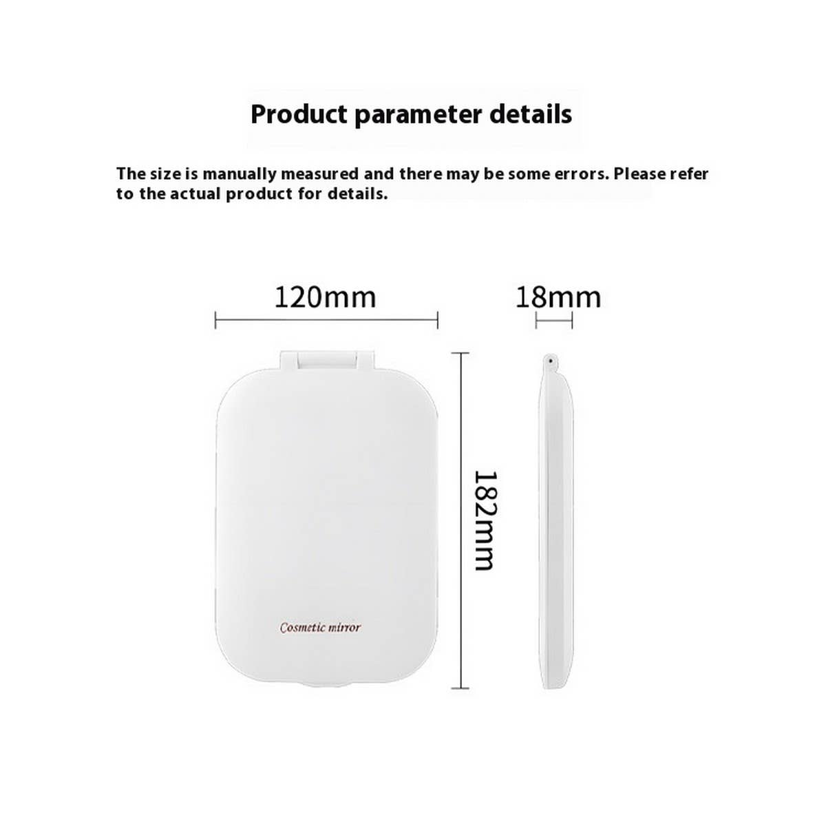 LED THREE COLOR RECHARGEABLE MAKEUP MIRROR_CWMM5639