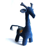 HANDMADE INDIGO DYED CLOTH ANIMAL PLUSH DOLL_CWMM6043