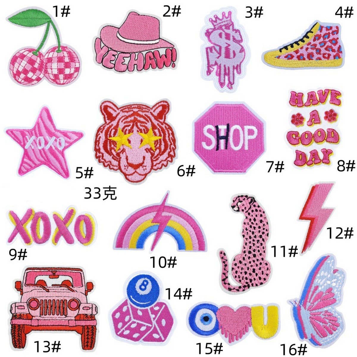 CARTOON EMBROIDERY HOT MELT ADHESIVE PATCH_CWMM4026