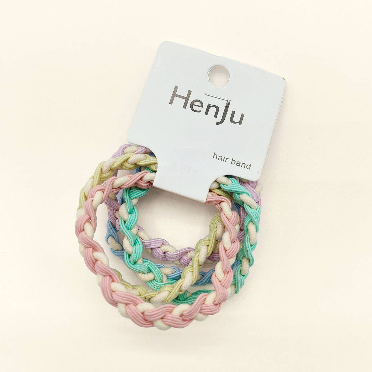 CANDY COLOR TWISTED HAIR TIES CUTE RUBBER BANDS CWAHA0339