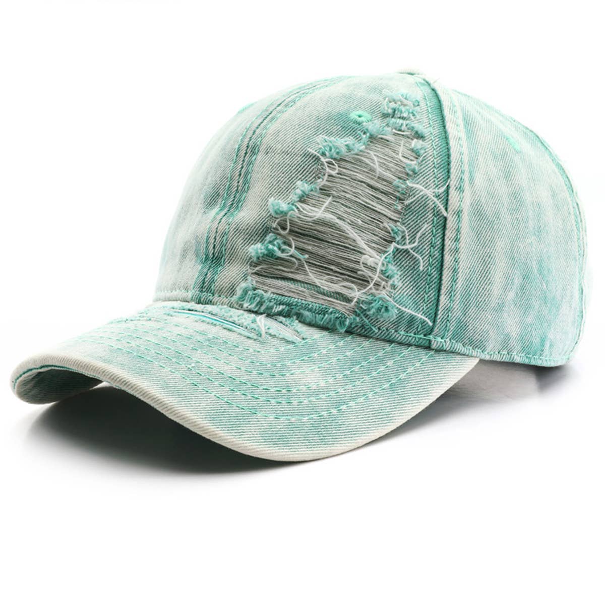 Vintage Washed Hole Baseball Cap For Men Women_Cwah0907