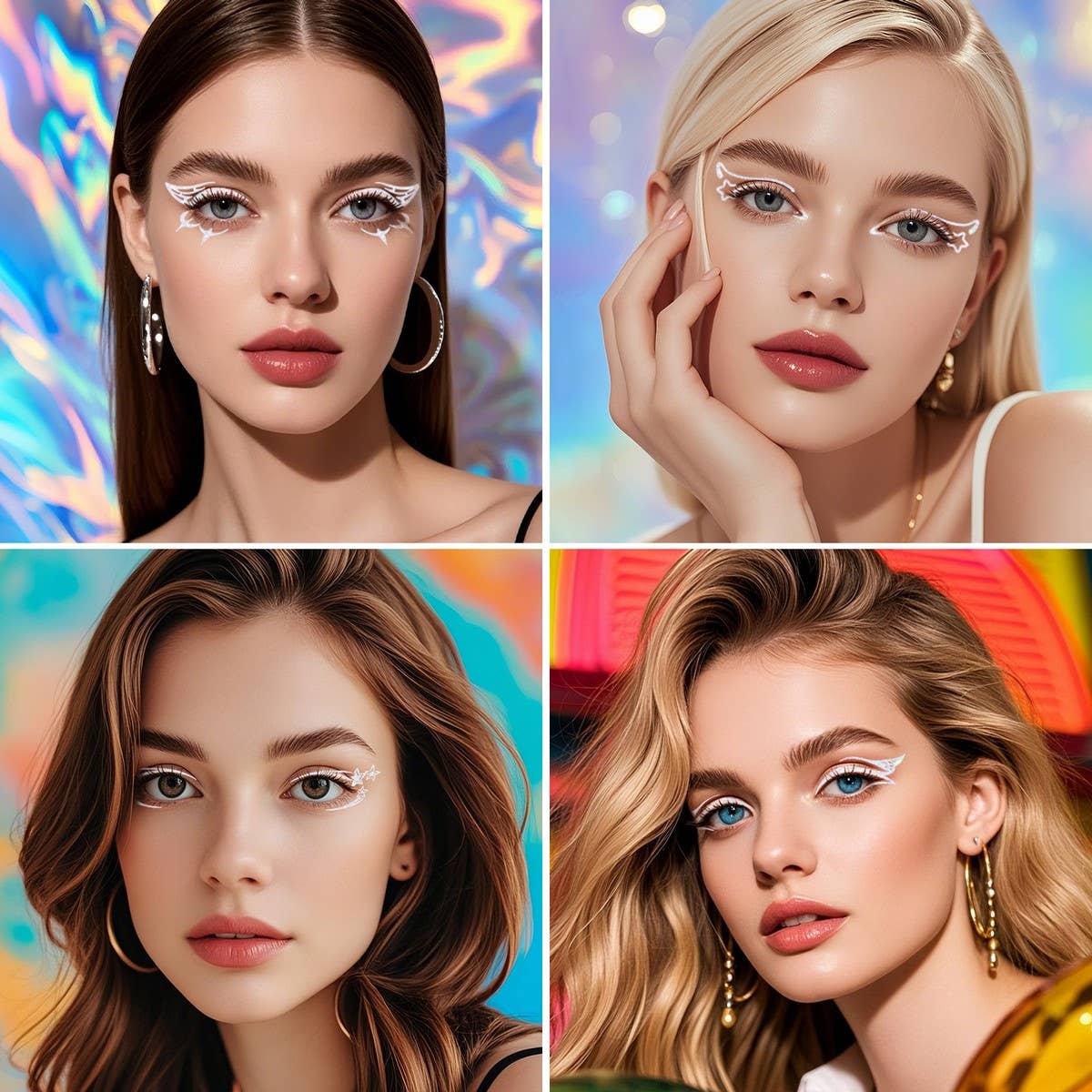 3D LASER EYE MAKEUP TATTOO STICKERS WATERPROOF_CWMM8358