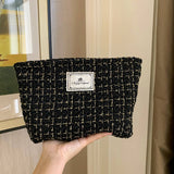 Plaid Makeup Baglarge Travel Canvas Hand Washpouch_Cuab00730