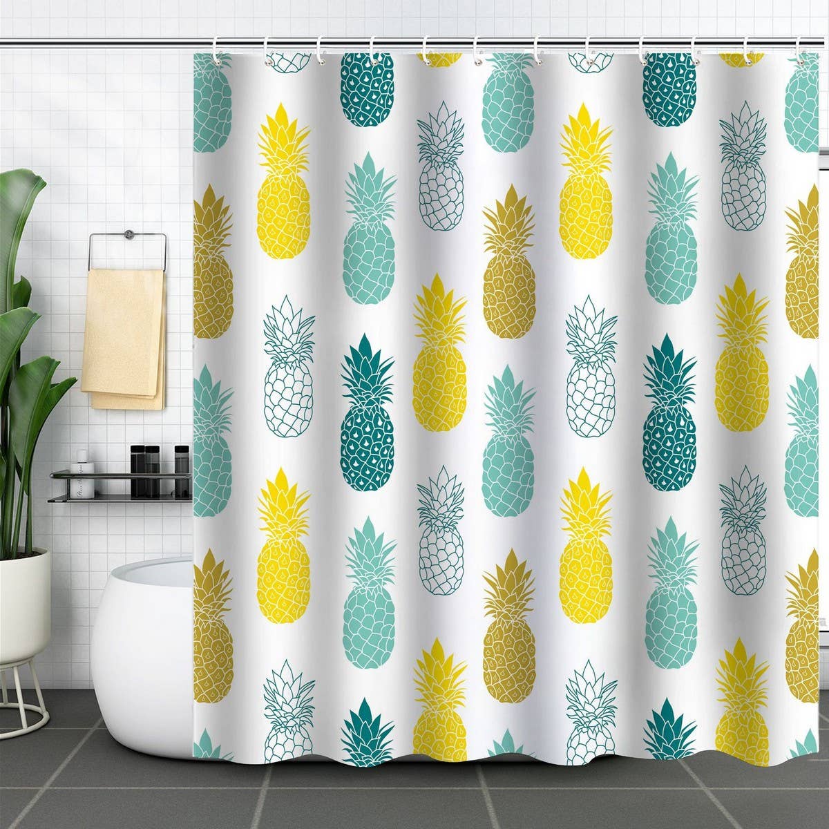 DIGITAL PRINTING FRUIT ISOLATION SHOWER CURTAIN_CWMM1793