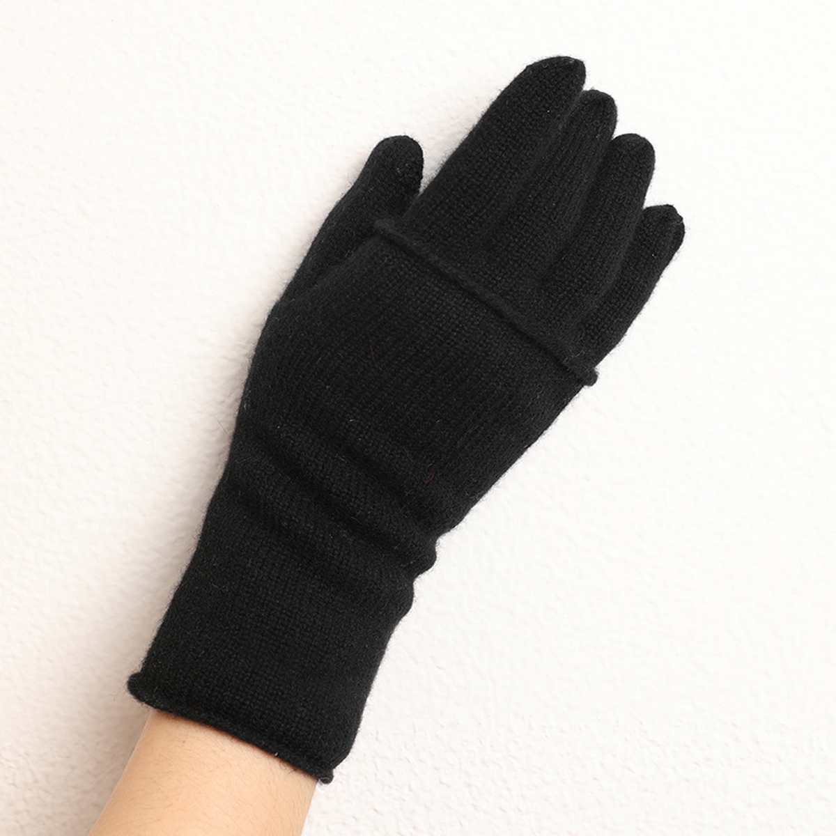 2 IN 1 CASHMERE GLOVES FULL FINGER TOUCHSCREEN_CWAG0530