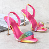 Versatile Stiletto Colorful Fashion Sandals