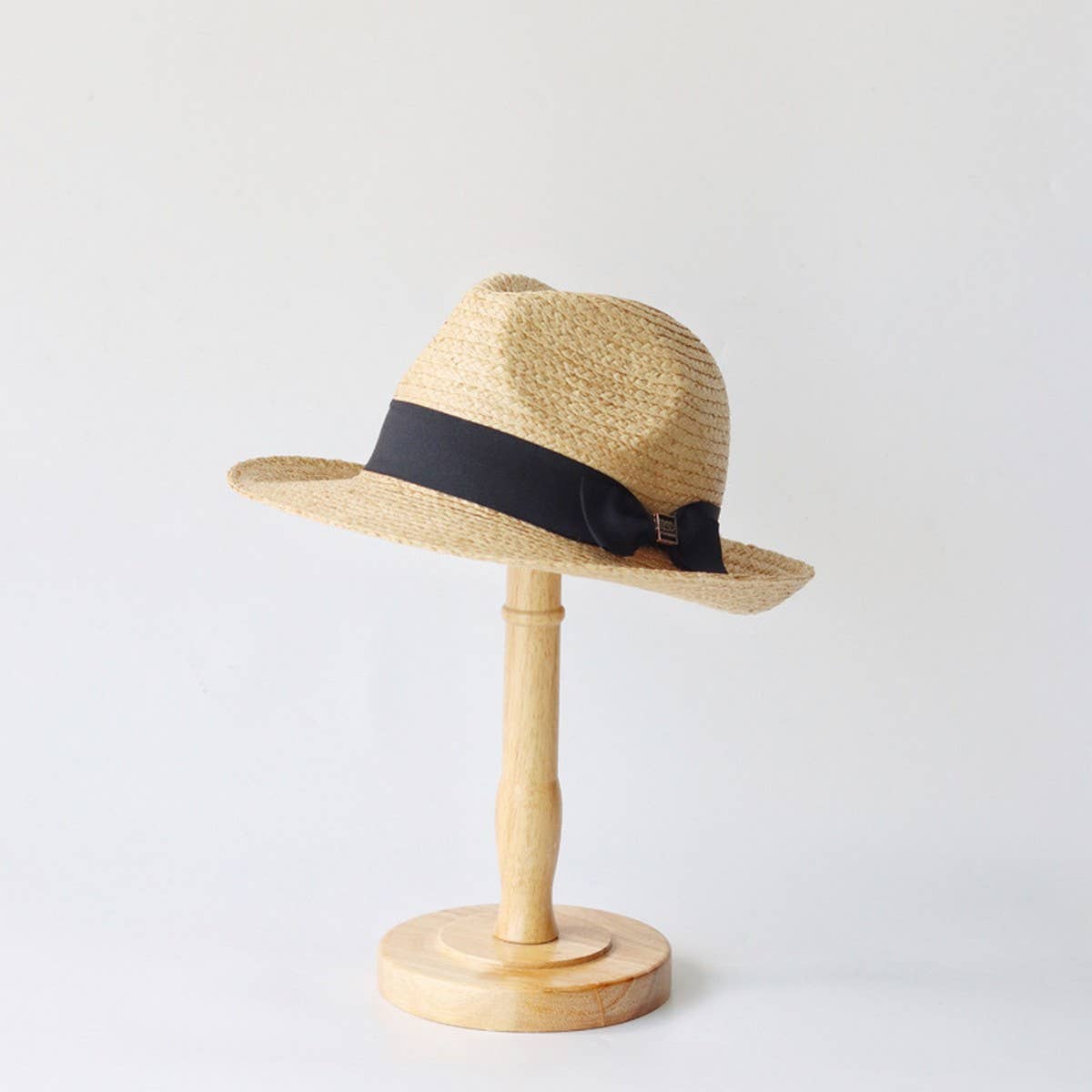 SUMMER BOW FASHIONABLE ALL MATCH STRAW HAT_CWAH3486