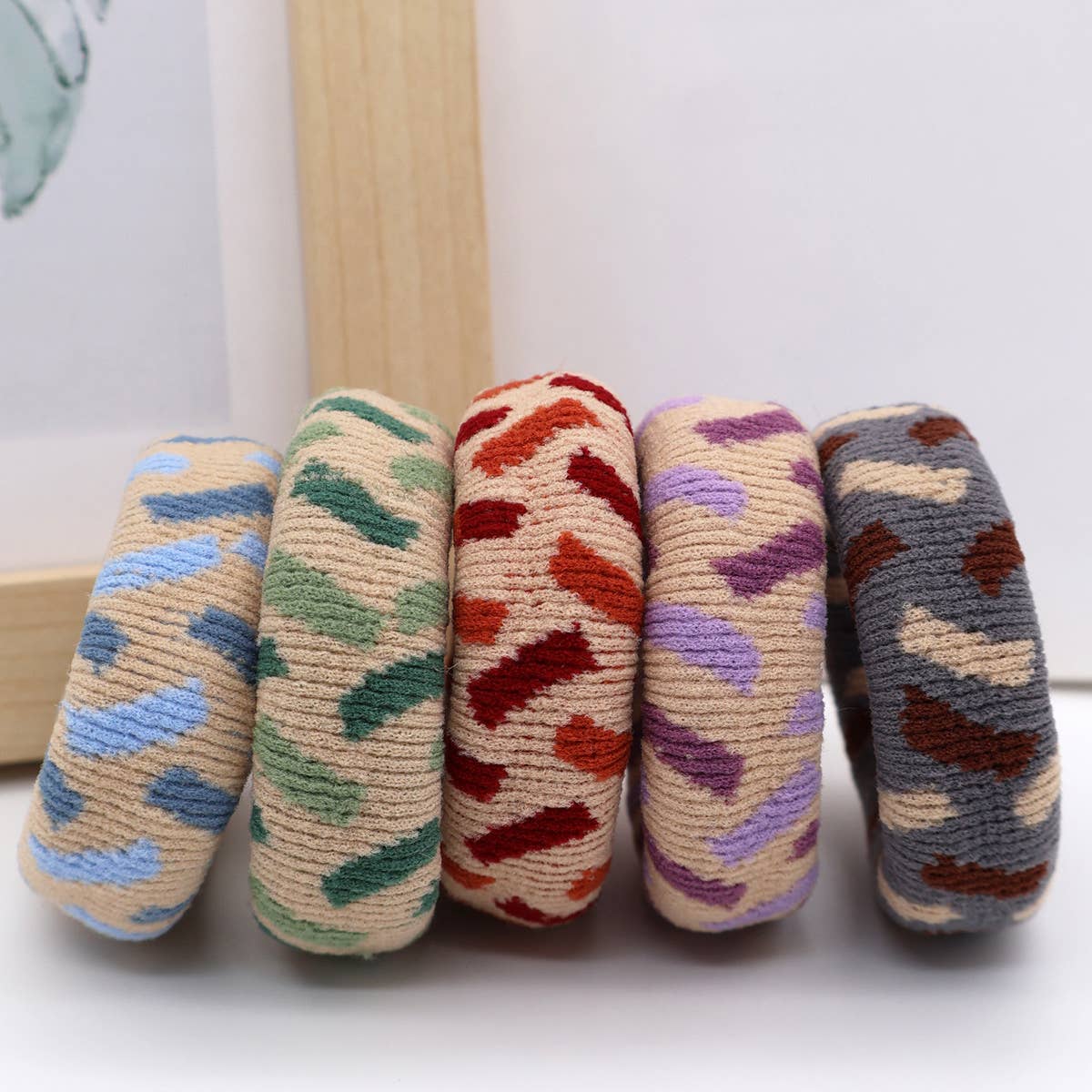FASHION WIDENED HAIR TIES5PCS BOX_CWAHA0504