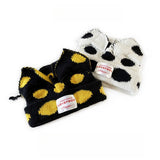 ADULT POLKA DOT FABRIC LABEL BEANIE KNITTED HAT_CWAH2052