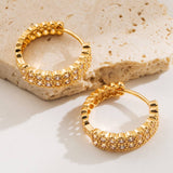 MINIMALIST GOLD PLATED HOOP EARRINGS FOR WOMEN_CWMM8530