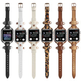 APPLE WATCH9 1 RIVET LEATHER STRAP_CWWW0044