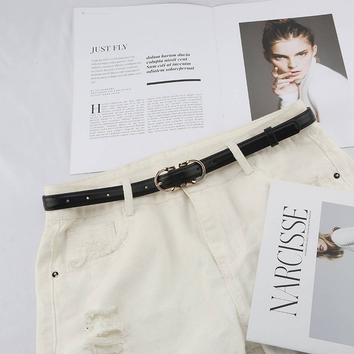 Cwabe0546_Multi Functional Imitation Leather Belt