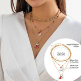 SIMPLE CUTEANDCREATIVEMULTI ELEMENT NECKLACE_CWAJE1487