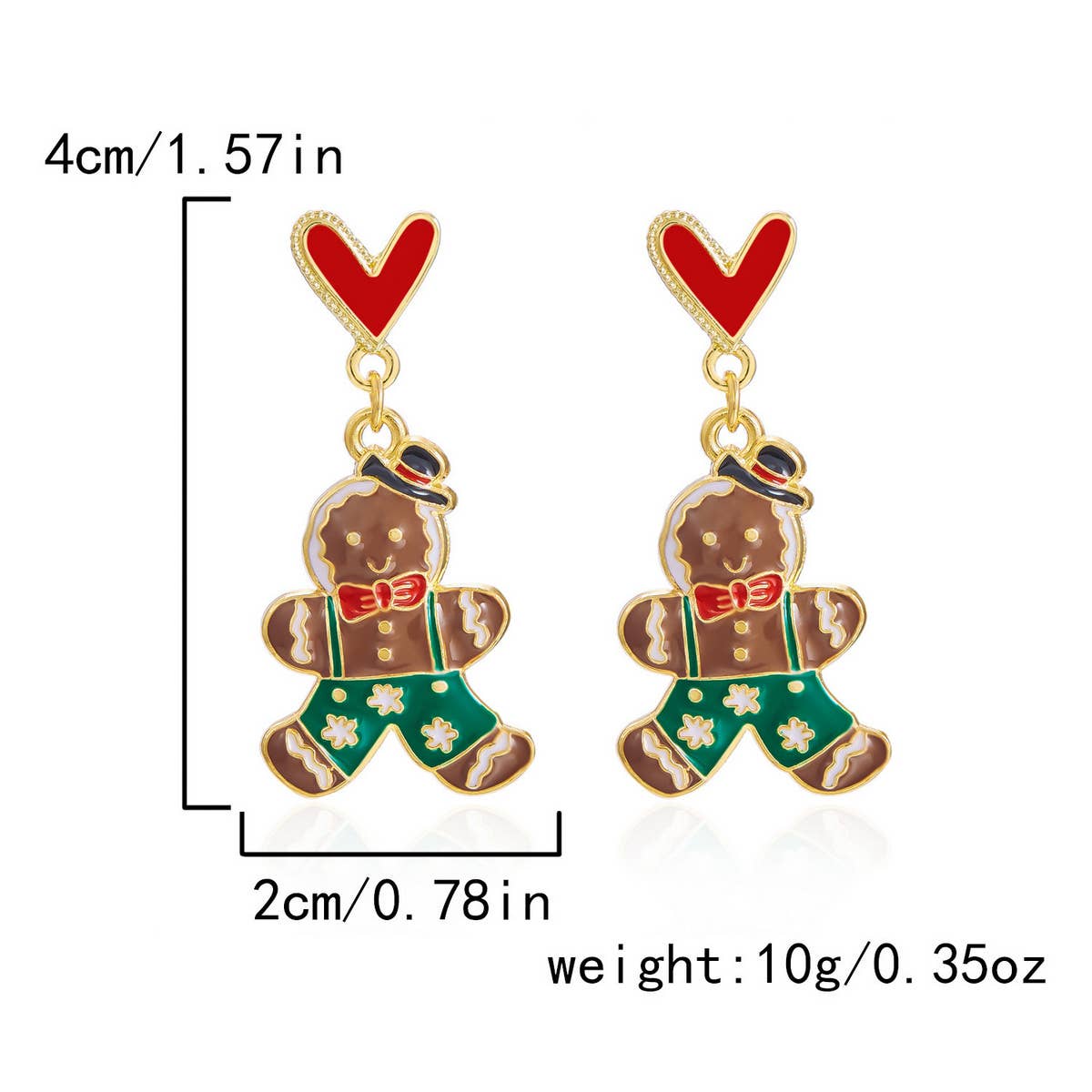 NEW CHRISTMAS BELL ASYMMETRICAL EARRINGS_CWAJE2388