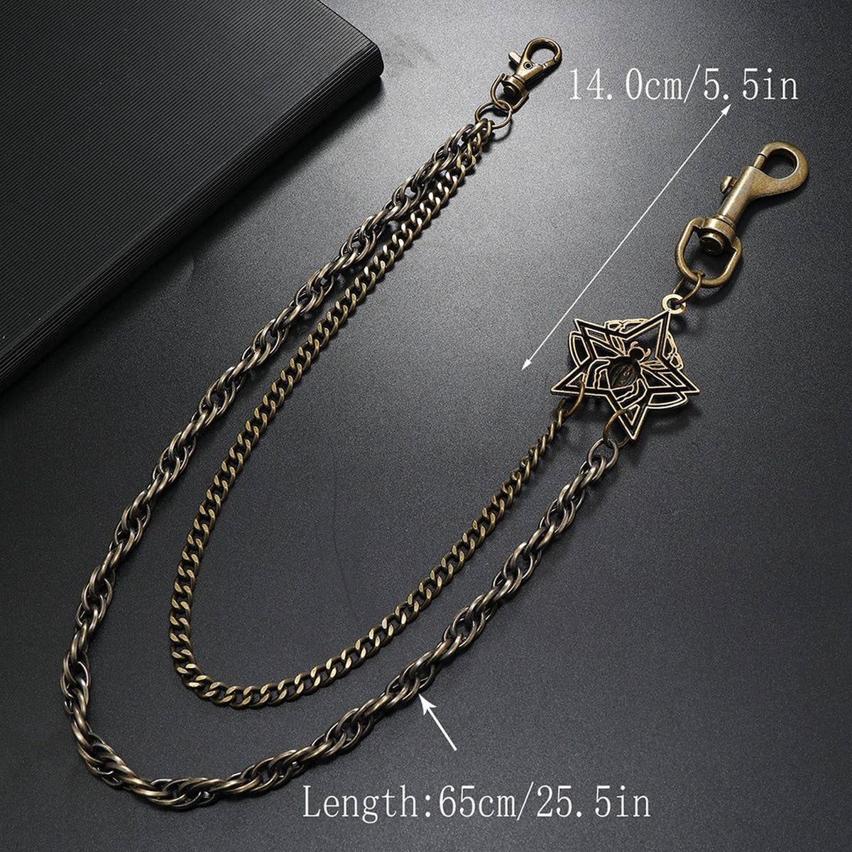 HIP HOP PUNK DOUBLE CHAIN PANTS CHAIN_CWMM4823