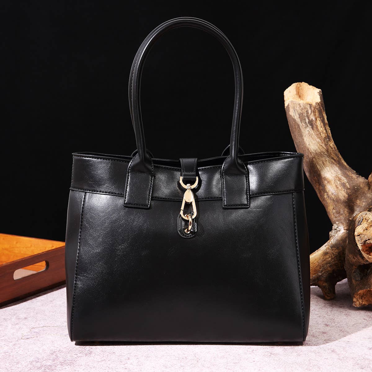 Retro Wax Large-Capacity Shoulder Bag_Cwab0922