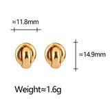 Vintage High-Grade Metal Geometric Hoop Earrings