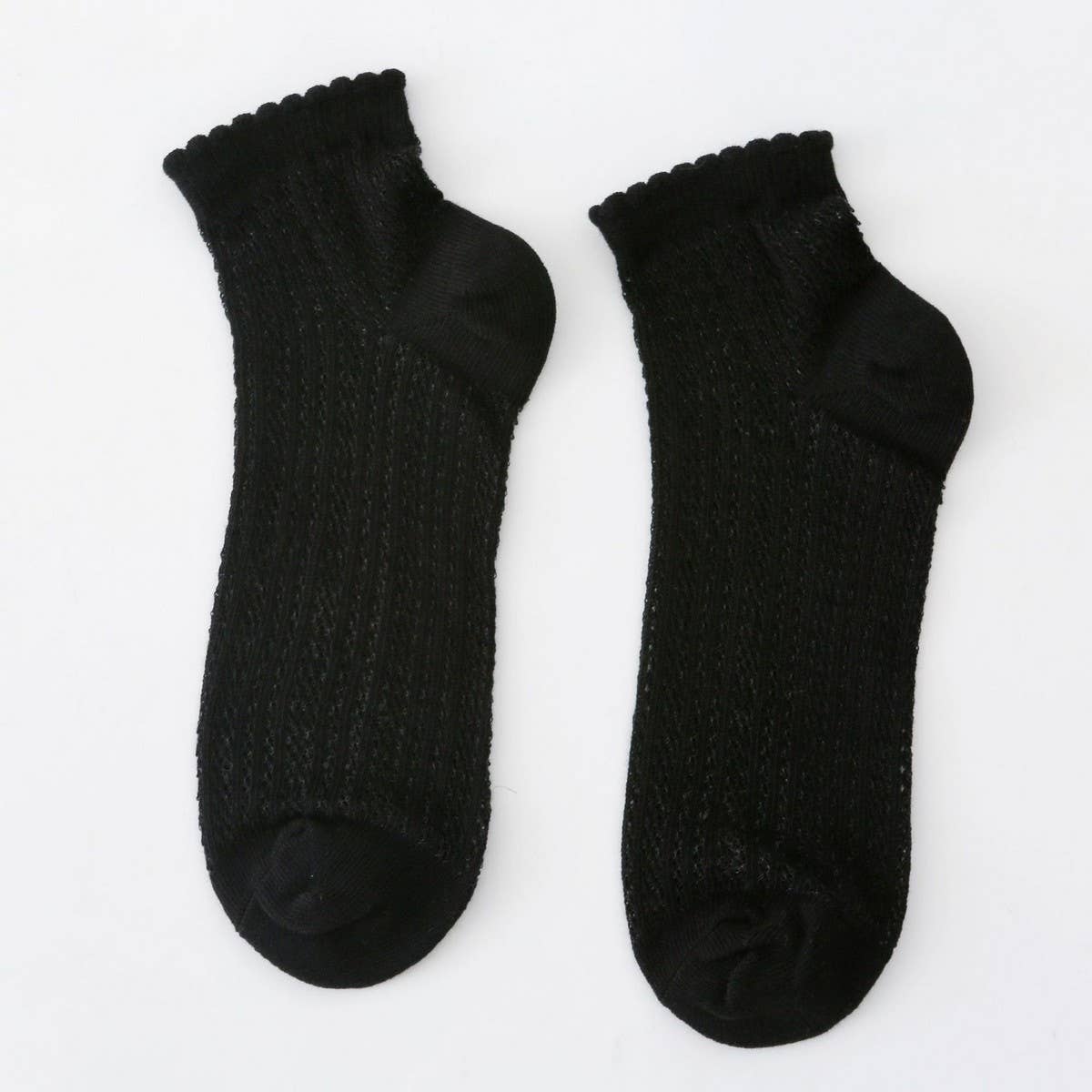 Women'S Solid Color Mesh Breathable Socks_Cwms2041