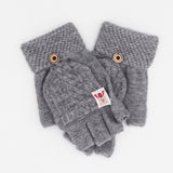 HALF FINGER FLAP CYCLING ANTI FREEZE CABLE GLOVES_CWAG0155