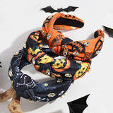 Vintage Rhinestone Skull Knotted Headband