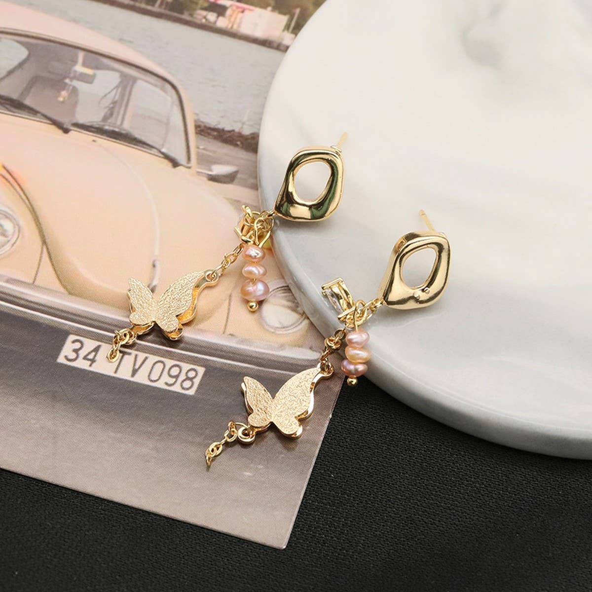 NEW SILVER NEEDLE PEARL EARRINGS FOR WOMEN_CWAJE3800