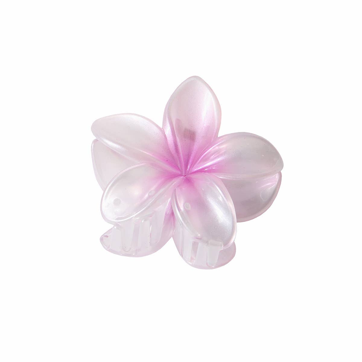 PEARLESCENT FLOWER HAIR CLAW GRADIENT CHIC CLIP_CWAHA1044