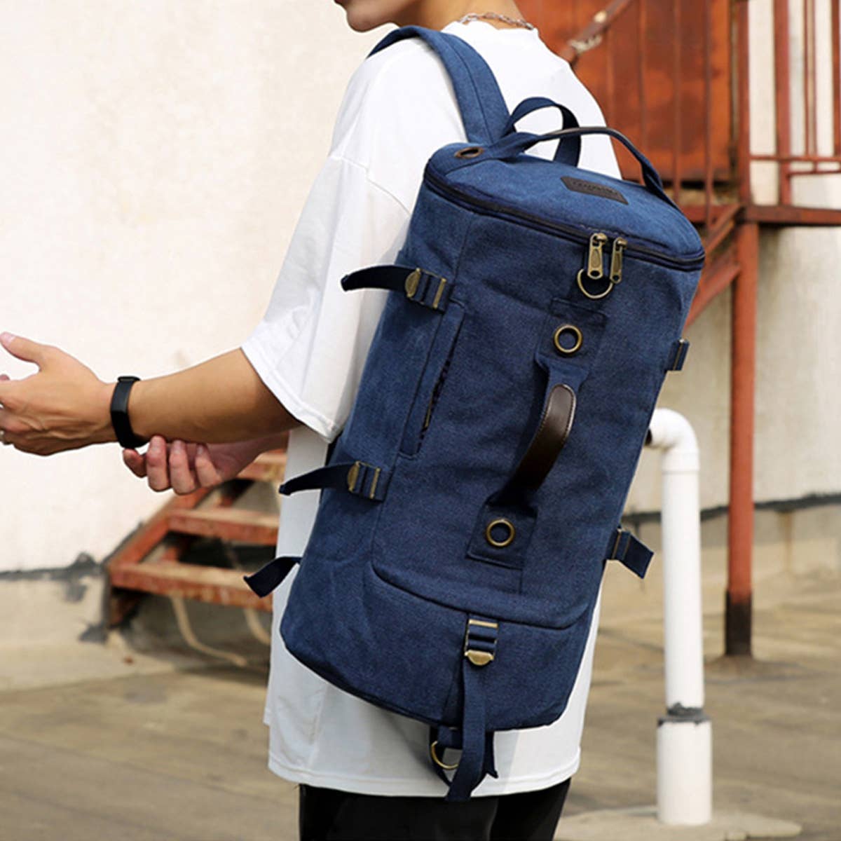 BACK TO SCHOOL CANVAS BACKPACK SPORTS HANDBAG_CWAB2206