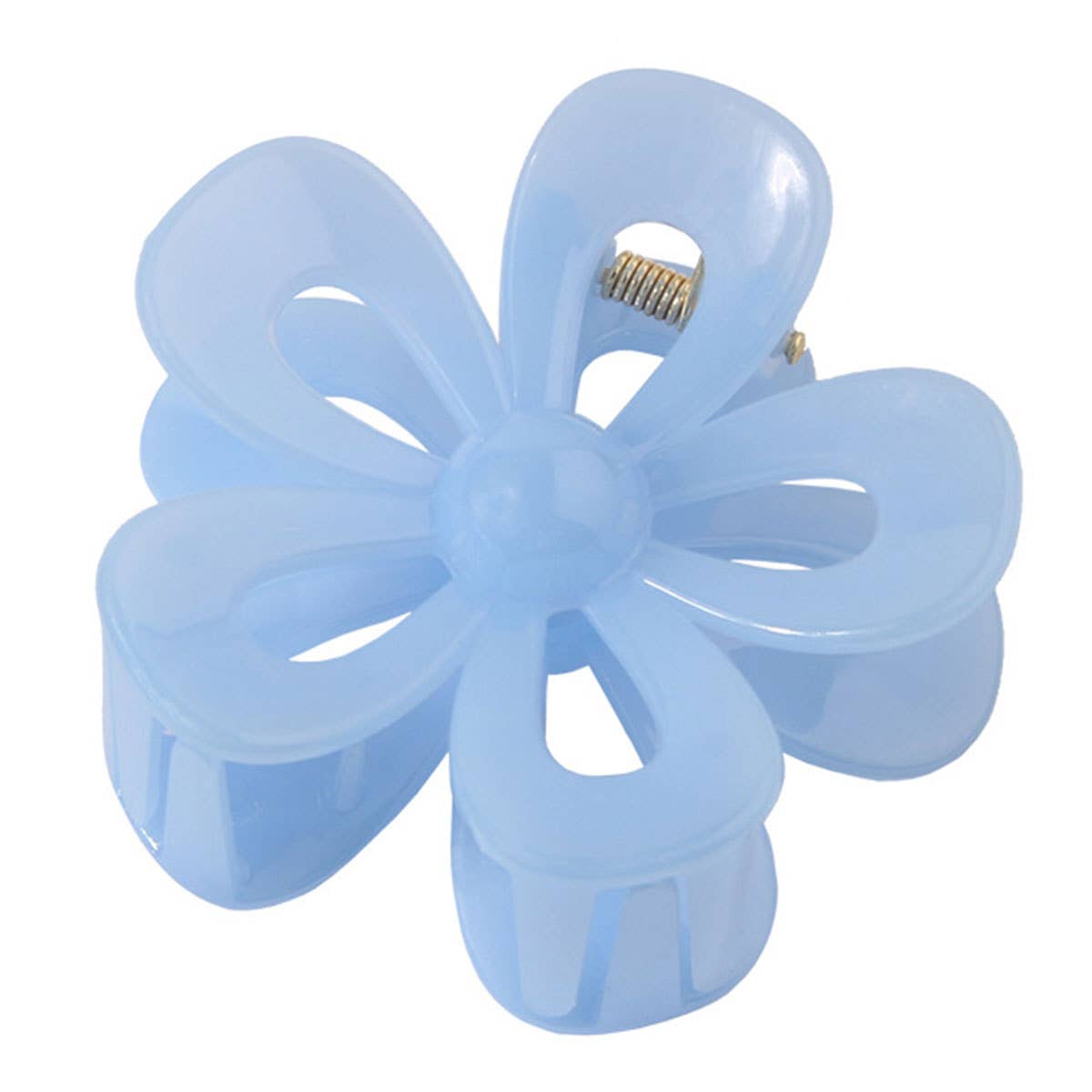 Matte Acrylic Flower Hair Claw Clip For Women_Cwaha07298