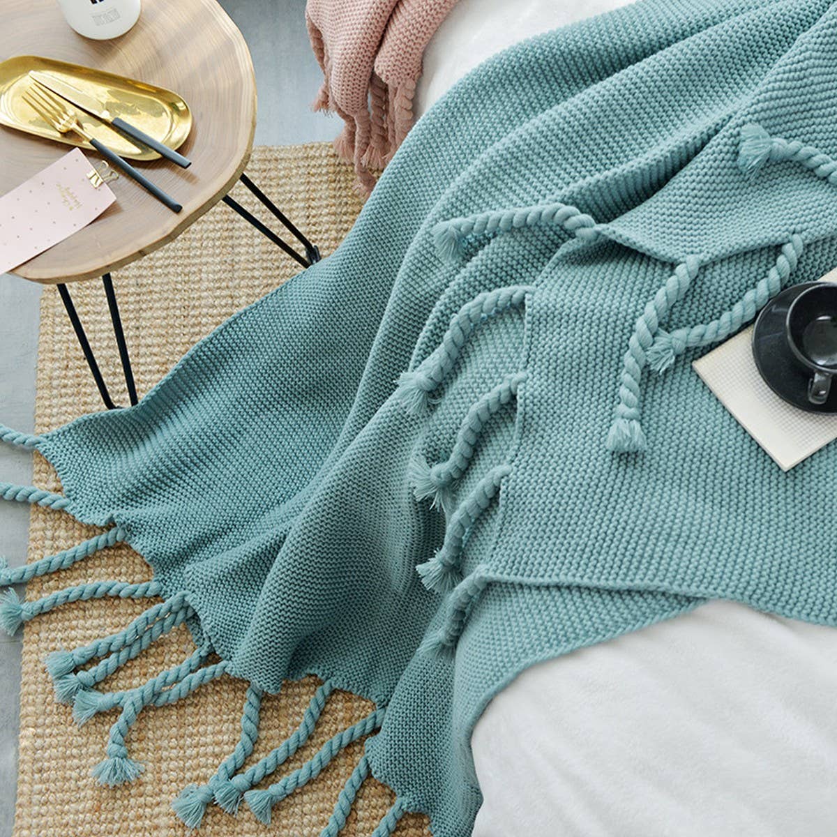 NEW SOFA COMFORTABLE KNITTED THROW BLANKET_CWMM2367