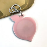 CREATIVE PEACH MIRROR WITH KEYCHAIN PORTABLE CUTE_CWMM6384