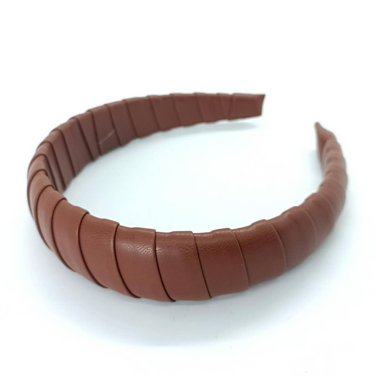 HANDCRAFTED PU LEATHER PADDED HIGH CROWN HEADBAND_CWAHA6334