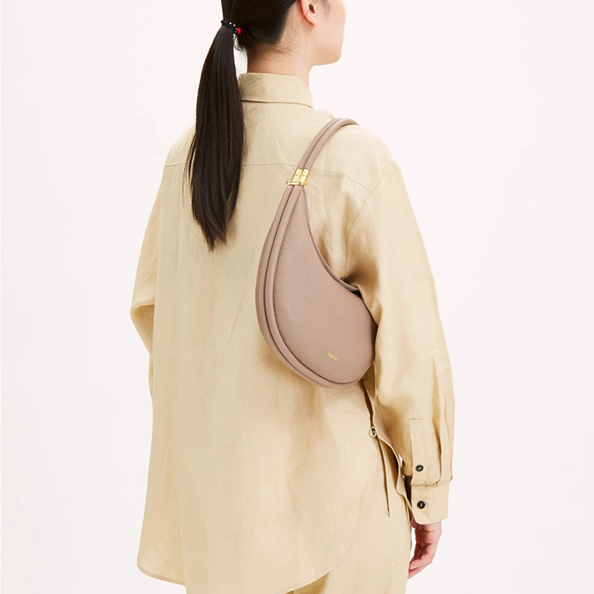 SMALL MOON BAG CLASSY SHOULDER UNDERARM TOTE_CWAB5325