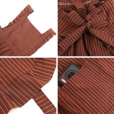 CUTE BREATHABLE STRAP STRIPED PRINCESS APRON_CWMM2046