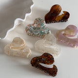 FRENCH ACETATE HALF UP HAIR CLIP IRREGULAR SHAPE_CWAHA2648