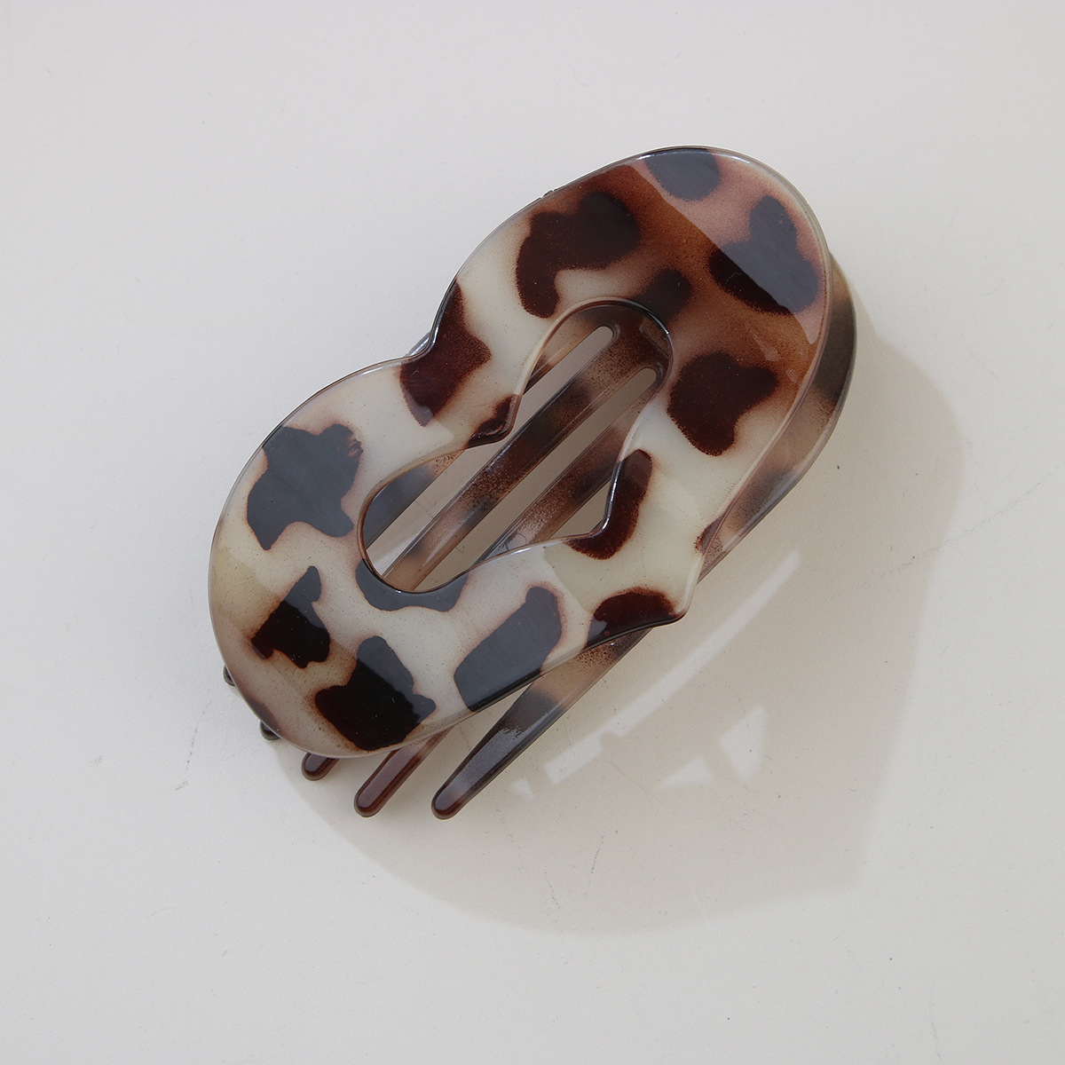 LOVE SHAPE DUCKBILL CLIP NO SLIP HALF UP PIN_CWAHA6516