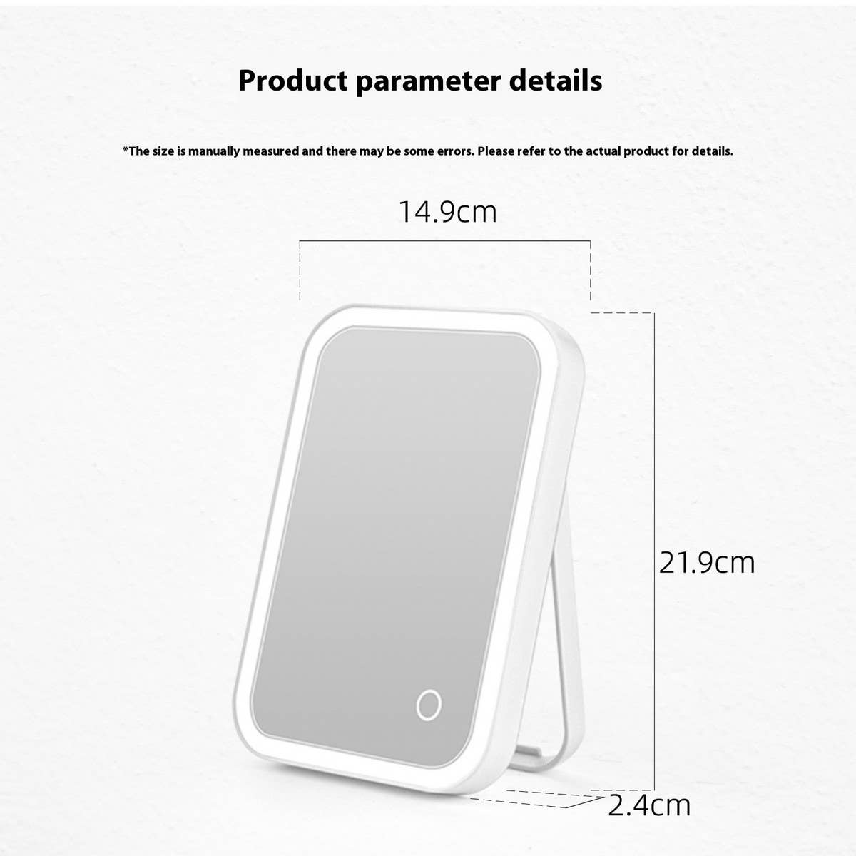 RECHARGEABLE DESKTOP LED SMART MAKEUP MIRROR_CWMM5634