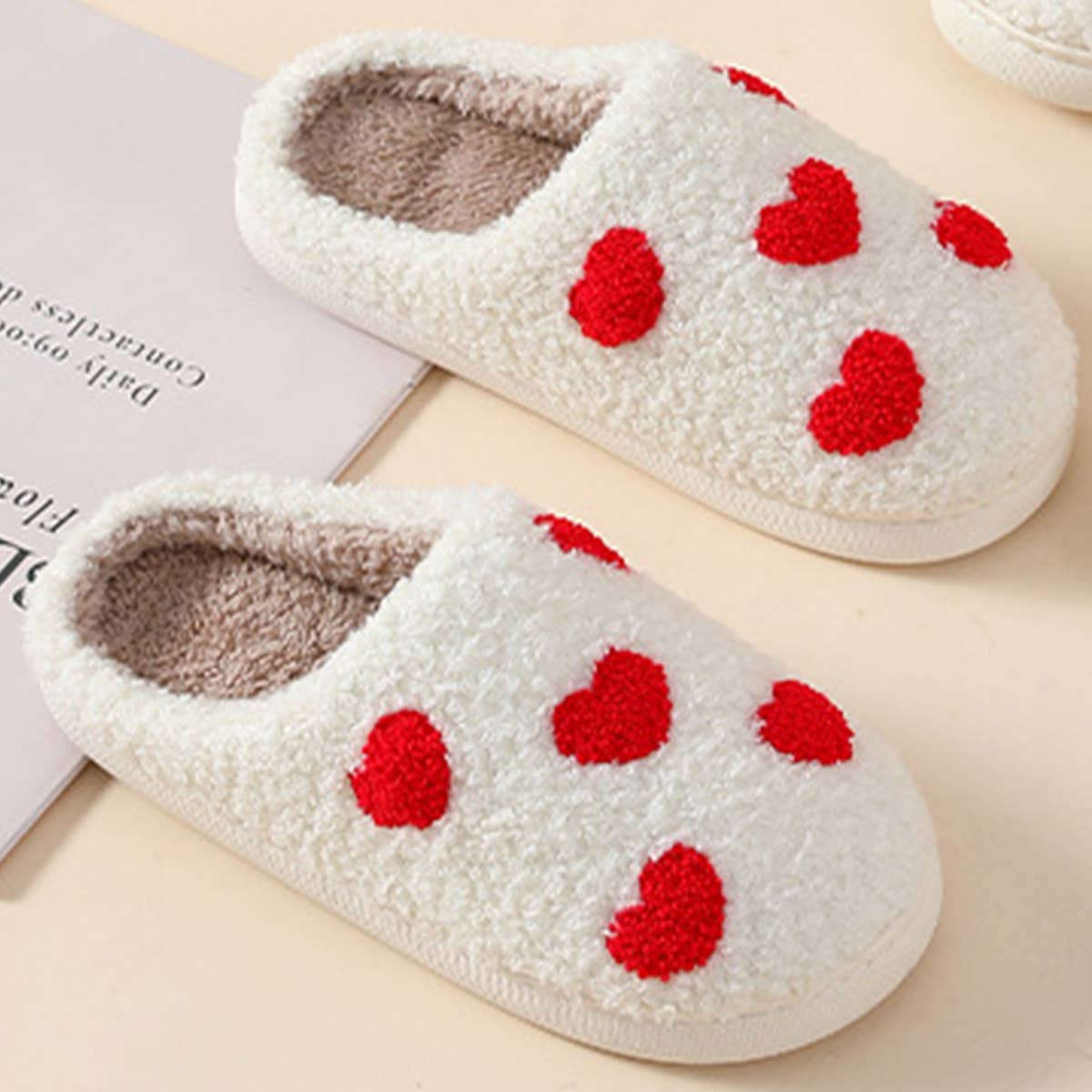HOME LOVE PATTERN NON SLIP COTTON SLIPPERS_CWSHS0276