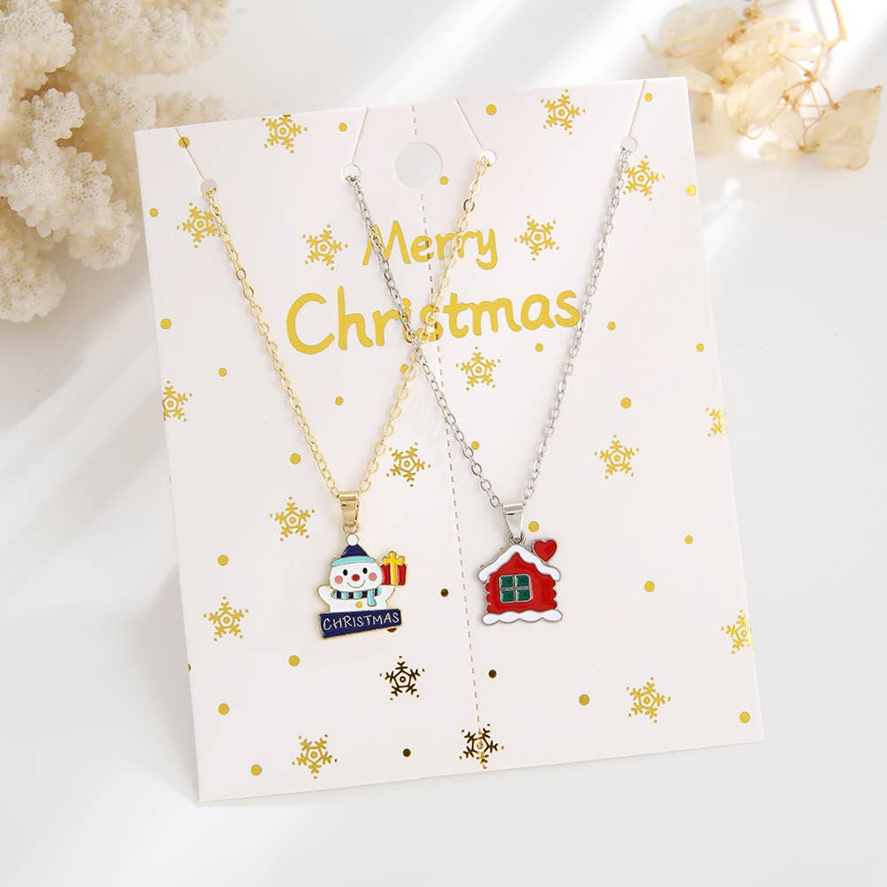 Christmas Cartoon Pendant Necklace_Cwaje2156