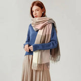 AUTUMN WINTER PLAID THICK SHAWL SCARF_CWASC0176