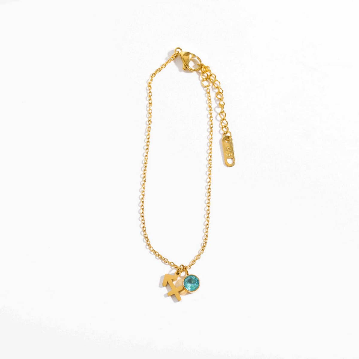 12 ZODIAC SIGNS ZIRCON HOROSCOPE RUNE BRACELET_CWAJE1611