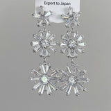 Zircon Snowflake Tassel Earrings_Cwaje1313
